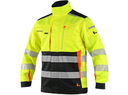 Canis CXS BENSON HI VIS výstražná Monterková Bunda žltá čierná