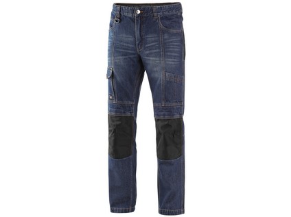 Kalhoty jeans NIMES I, pánské, modro-černé, vel. 50