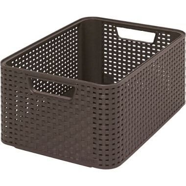 Curver Úložný box RATTAN Style2 M - hnedý