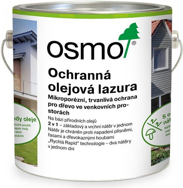 Osmo 1142 Ochranná olejová lazúra Efekt 2,5 l Strieborný grafit