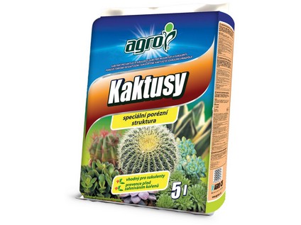 substrát pro kaktusy a sukulenty 5l AGRO