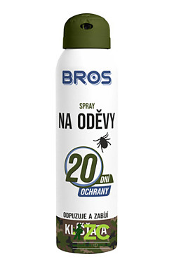 sprej na oděvy proti klíšťatům 90ml BROS