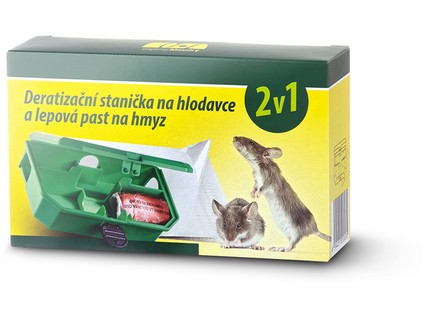 stanička deratizační na hlodavce 2v1