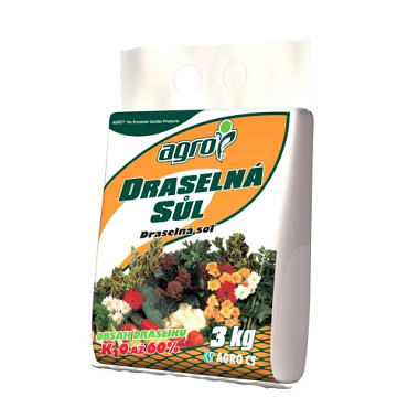 hnojivo Soľ draselné 3kg AGRO